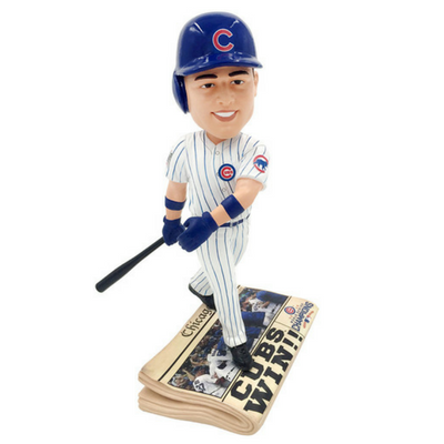Chicago Cubs 2016 World Series Newspaper Bobbleheads (ONLINE ORDER ONLY)