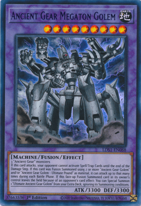 Ancient Gear Megaton Golem (Purple) [LDS1-EN088] Ultra Rare (ONLINE ORDER ONLY)