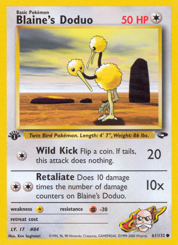 Blaine's Doduo (61/132) [Gym Challenge 1st Edition] (Online Only)