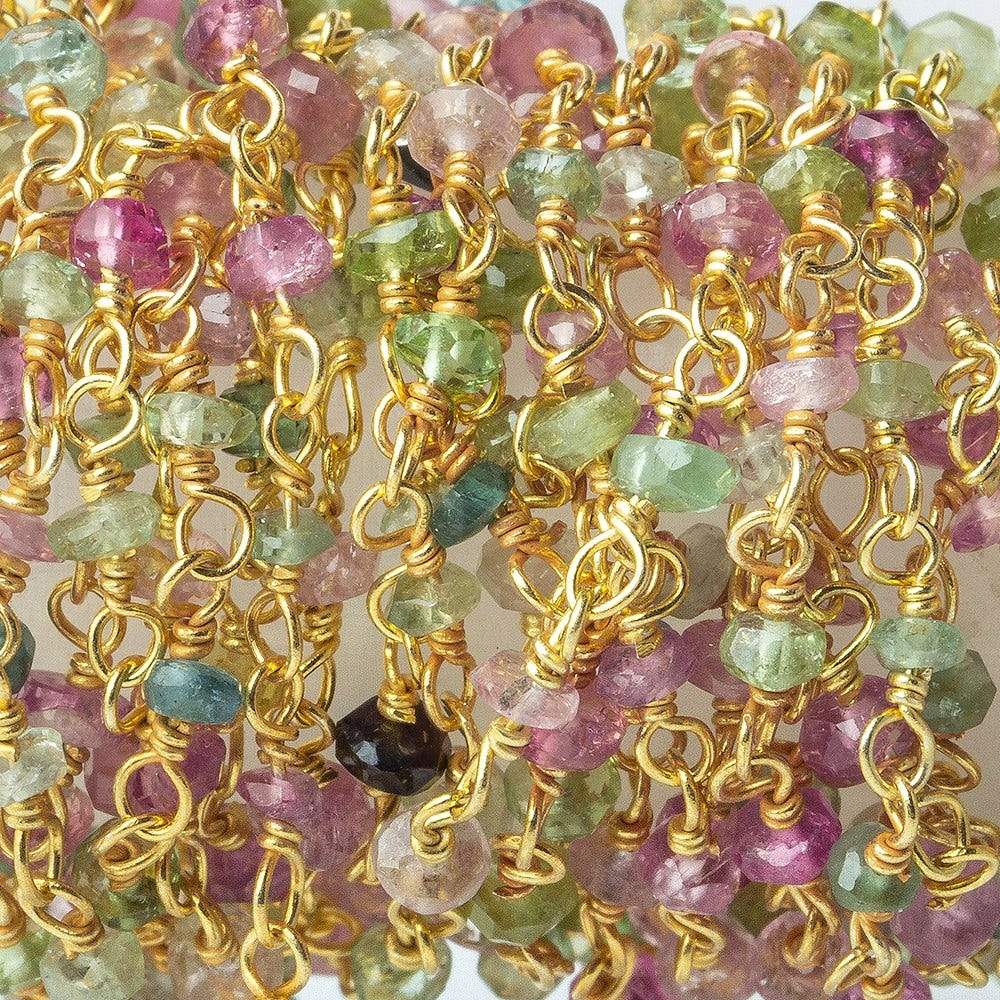 2.5mm Afghani Tourmaline Vermeil Chain by the foot (ONLINE ORDER ONLY)