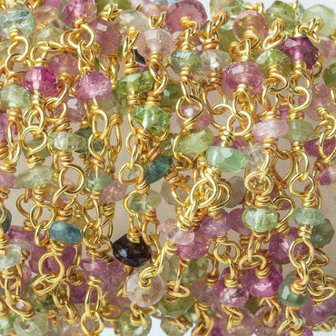 2.5mm Afghani Tourmaline Vermeil Chain by the foot (ONLINE ORDER ONLY)