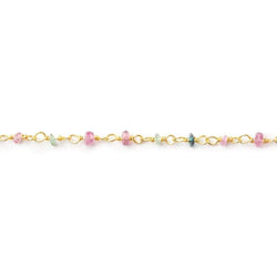 2.5mm Afghani Tourmaline Vermeil Chain by the foot (ONLINE ORDER ONLY)