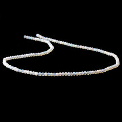 2.5mm Australian Grey Beige Opal micro faceted rondelles 12.5 inch 145 beads (ONLINE ORDER ONLY)