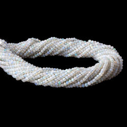 2.5mm Australian Opal micro faceted rondelles 12.5 inch 145 beads (ONLINE ORDER ONLY)