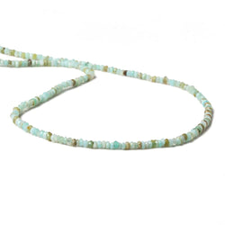 2.5mm Blue Peruvian Opal faceted rondelle beads 13 inch 179 pieces (ONLINE ORDER ONLY)