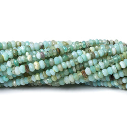 2.5mm Blue Peruvian Opal faceted rondelle beads 13 inch 179 pieces (ONLINE ORDER ONLY)