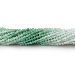 2.5mm Blue Peruvian Opal Micro Faceted Round Beads 16 inch 186 pieces (ONLINE ORDER ONLY)