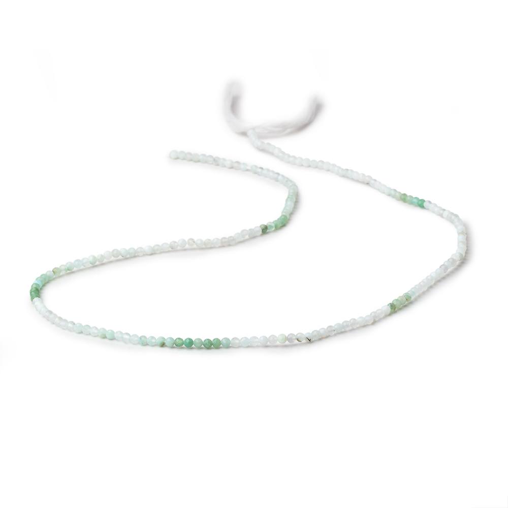 2.5mm Blue Peruvian Opal Micro Faceted Round Beads 16 inch 186 pieces (ONLINE ORDER ONLY)