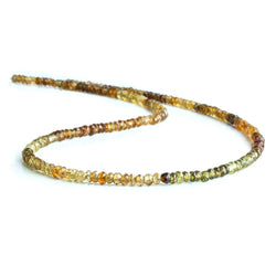 2.5mm Brown Green Tourmaline Faceted Rondelle Beads 13 inch 202 piece (ONLINE ORDER ONLY)