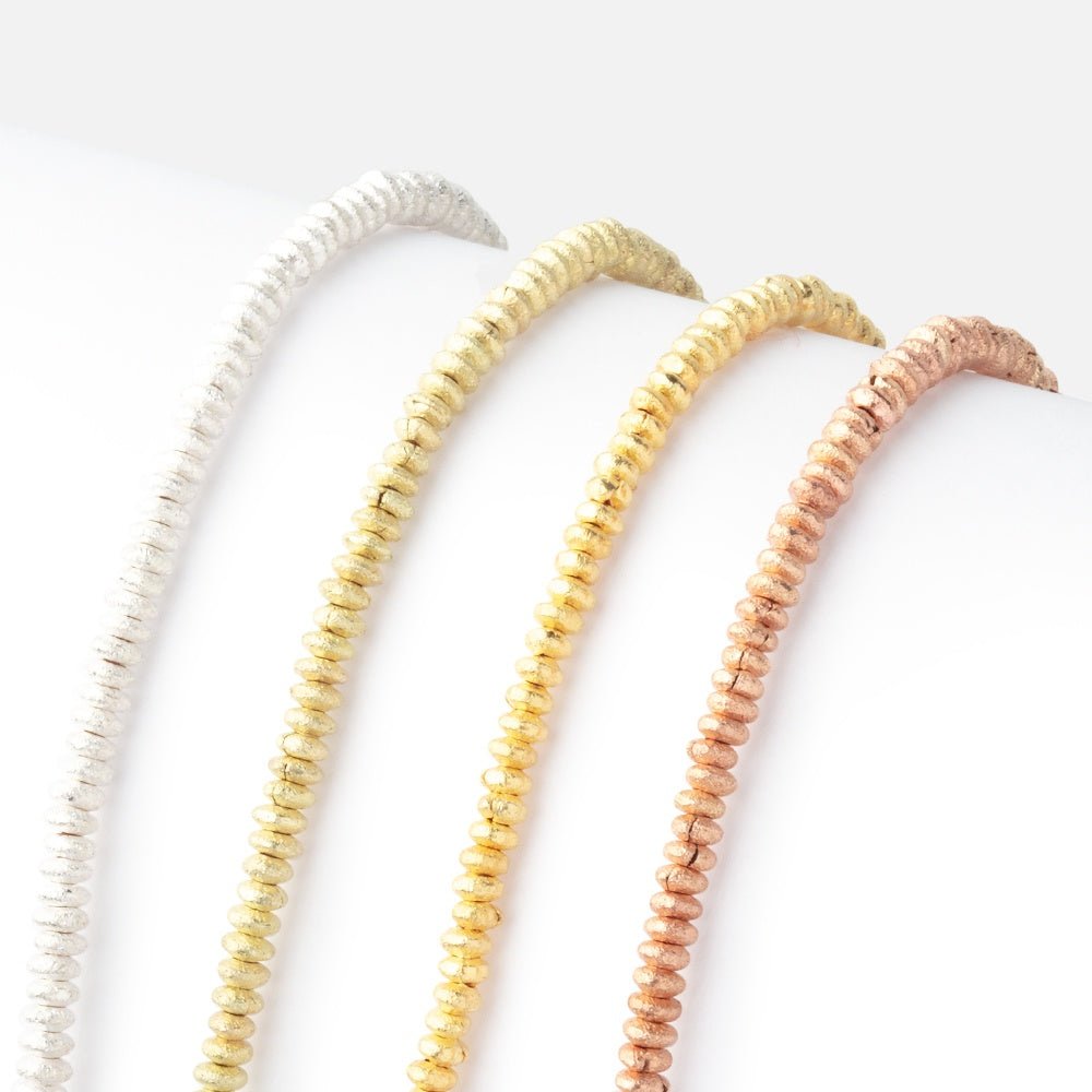 2.5mm Brushed Disc Beads (ONLINE ORDER ONLY)