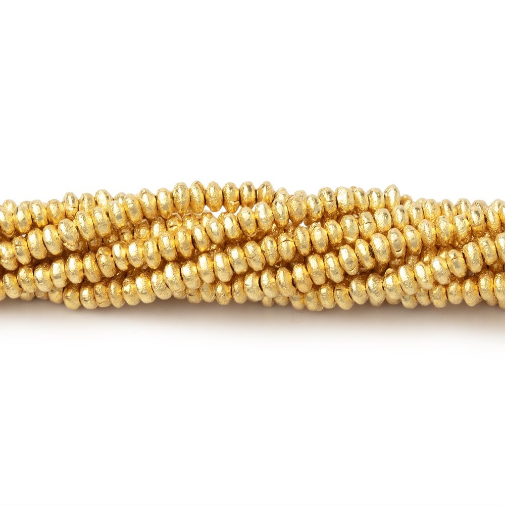 2.5mm Brushed Disc Beads (ONLINE ORDER ONLY)