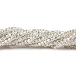 2.5mm Brushed Hand Cut Faceted Nugget Beads (ONLINE ORDER ONLY)