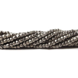 2.5mm Brushed Hand Cut Faceted Nugget Beads (ONLINE ORDER ONLY)