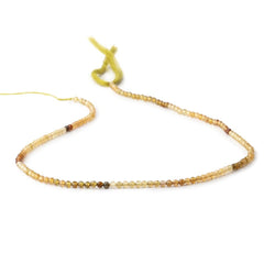2.5mm Golden Multi Color Tourmaline Micro Faceted Rounds 12.5 inch 139 Beads AAA (ONLINE ORDER ONLY)