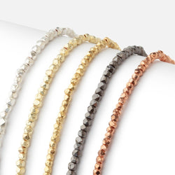 2.5mm Hand Cut Faceted Nugget Beads (ONLINE ORDER ONLY)