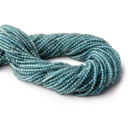 2.5mm Indicolite Tourmaline Micro Faceted Round Beads 12.5 inch 126 pieces (ONLINE ORDER ONLY)