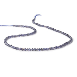 2.5mm Iolite Faceted Rondelle Beads 13.5 inch 200 pieces (ONLINE ORDER ONLY)