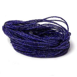 2.5mm Lapis Lazuli MicroFaceted rondelle beads 17 inch 200 pieces (ONLINE ORDER ONLY)