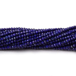 2.5mm Lapis Lazuli MicroFaceted rondelle beads 17 inch 200 pieces (ONLINE ORDER ONLY)