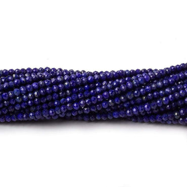 2.5mm Lapis Lazuli MicroFaceted rondelle beads 17 inch 200 pieces (ONLINE ORDER ONLY)
