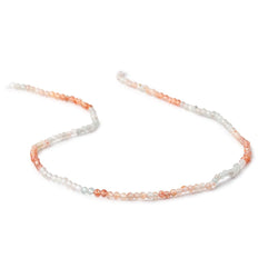 2.5mm Madagascar Sunstone Micro Faceted Round Beads 12 inch 132 pieces (ONLINE ORDER ONLY)