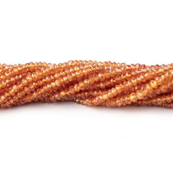 2.5mm Mandarin Garnet Faceted Rondelle Beads 14 inch 200 pieces (ONLINE ORDER ONLY)