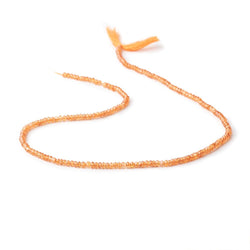 2.5mm Mandarin Garnet Faceted Rondelle Beads 14 inch 200 pieces (ONLINE ORDER ONLY)