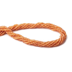 2.5mm Mandarin Garnet Faceted Rondelle Beads 14 inch 200 pieces (ONLINE ORDER ONLY)