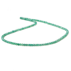 2.5mm Metallic Green Onyx Micro faceted rondelle beads 13 inch 150 pieces (ONLINE ORDER ONLY)