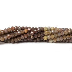 2.5mm Multi Chocolate Sapphire Micro Faceted rondelle beads 13 inch 160 pcs (ONLINE ORDER ONLY)