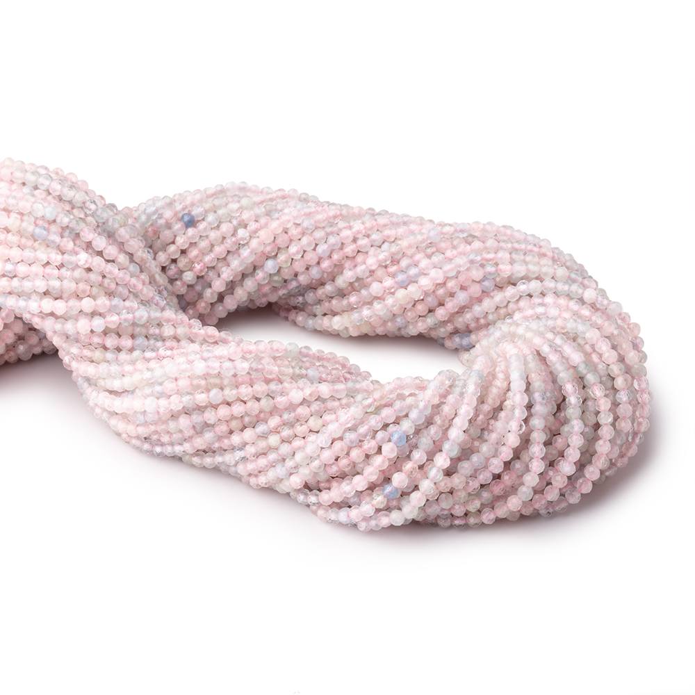2.5mm Multi Color Beryl Micro Faceted Round Beads 12.5 inch 124 pieces (ONLINE ORDER ONLY)