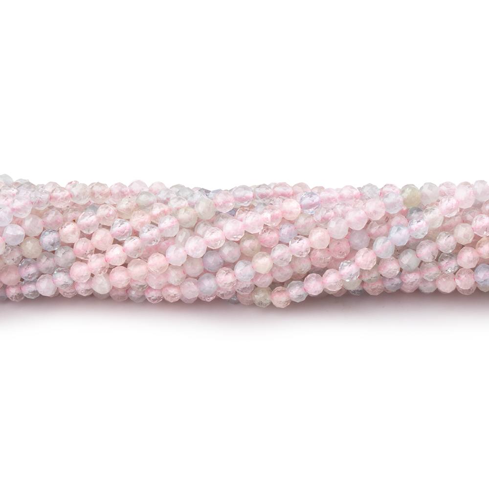 2.5mm Multi Color Beryl Micro Faceted Round Beads 12.5 inch 124 pieces (ONLINE ORDER ONLY)