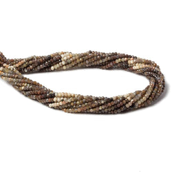 2mm Multi Color Sapphire Micro Faceted rondelle beads 13 inch 160 pcs (ONLINE ORDER ONLY)
