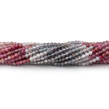 2.5mm Multi Color Spinel Micro Faceted Rondelle Beads 12.5 inch 151 pieces AA (ONLINE ORDER ONLY)