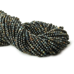 2.5mm Multi Color Tiger's Eye & Tiger Iron microfaceted round beads 13 inch 140 pieces (ONLINE ORDER ONLY)