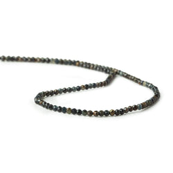 2.5mm Multi Color Tiger's Eye & Tiger Iron microfaceted round beads 13 inch 140 pieces (ONLINE ORDER ONLY)