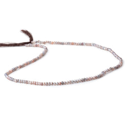2.5mm Mystic Chocolate Moonstone Micro Faceted Rondelles 12.5 inch 172 Beads (ONLINE ORDER ONLY)