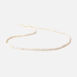 2.5mm Off White Center Drilled Button Freshwater Pearls 15.5 inch 305 pieces (ONLINE ORDER ONLY)