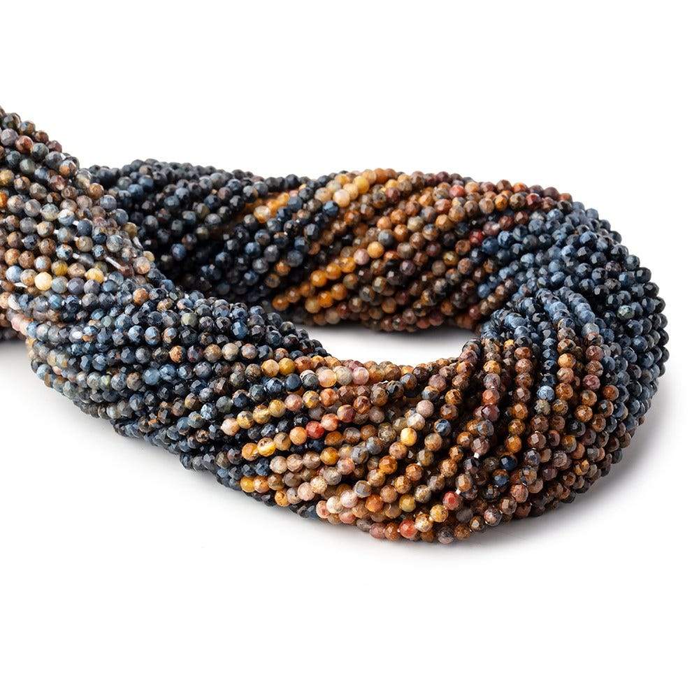 2.5mm Pietersite Micro Faceted Round Beads 12 inch 140 pieces (ONLINE ORDER ONLY)