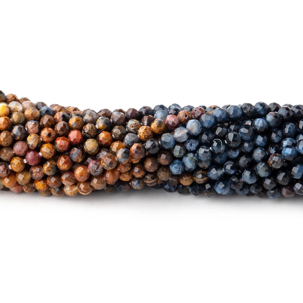 2.5mm Pietersite Micro Faceted Round Beads 12 inch 140 pieces (ONLINE ORDER ONLY)