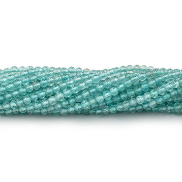 2.5mm Pool Blue Apatite Micro Faceted Rondelle Beads 12.5 inch 157 pieces AA (ONLINE ORDER ONLY)