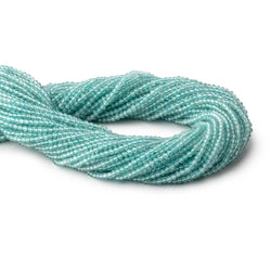 2.5mm Pool Blue Apatite Micro Faceted Rondelle Beads 12.5 inch 157 pieces AA (ONLINE ORDER ONLY)