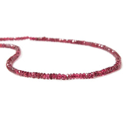2.5mm Red Spinel Faceted Rondelle Beads 16 inches 255 pieces AA (ONLINE ORDER ONLY)