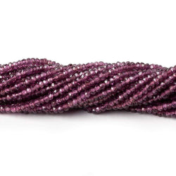 2.5-3mm Rhodolite Garnet faceted rondelle beads 13.5 inch 234 beads (ONLINE ORDER ONLY)