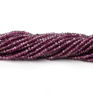2.5-3mm Rhodolite Garnet faceted rondelle beads 13.5 inch 234 beads (ONLINE ORDER ONLY)