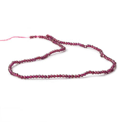 2.5mm Rhodolite Garnet Faceted Round Beads 14 inch 146 pieces (ONLINE ORDER ONLY)