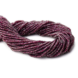 2.7mm Rhodolite Garnet Micro Faceted Rondelle Beads 13 inch 180 pieces AAA (ONLINE ORDER ONLY)