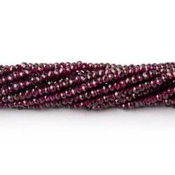 2.7mm Rhodolite Garnet Micro Faceted Rondelle Beads 13 inch 180 pieces AAA (ONLINE ORDER ONLY)