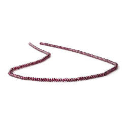 2.7mm Rhodolite Garnet Micro Faceted Rondelle Beads 13 inch 180 pieces AAA (ONLINE ORDER ONLY)