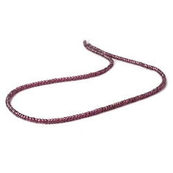 2.5mm Rhodolite Garnet Micro Faceted Rondelle Beads 14 inches 208 pcs AAA (ONLINE ORDER ONLY)